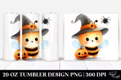 Retro Halloween Bee 20 Oz Tumbler Product Image 1