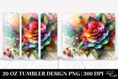 Colorful Begonia Tumbler Design Product Image 1
