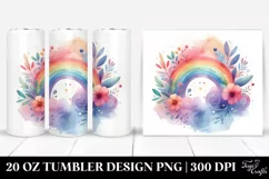 Colorful Pastel Rainbow | 20 Oz Tumbler Product Image 1