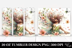 Fairy Tumbling with Spring Petals | 20 Oz Tumbler Product Image 1
