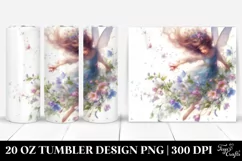 Fairy Tumbling with Spring Petals Tumbler Design Product Image 1