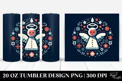 Simple Christmas Angel Design, High-Res 20 Oz Tumbler Product Image 1