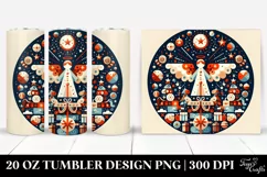 Simple Christmas Angel Design, High-Res 20 Oz Tumbler Product Image 1