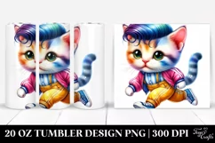 Vibrant Baby Cat Tumbler Product Image 1