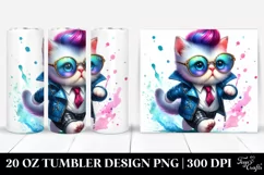 Vibrant Baby Cat Tumbler Product Image 1