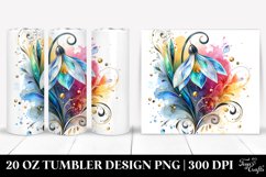 Colorful Snowdrop Art | 20 Oz Tumbler Product Image 1