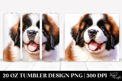 Happy Baby Saint Bernard.20 Oz Tumbler Product Image 1