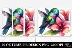 Hummingbird Sleeping in Flower's Petals | 20 oz Tumbler Product Image 1