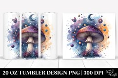 Detailed Celestial Mushroom Tumbler Product Image 1