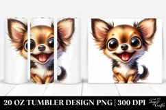Crazy Looking Funny Chihuahua | 20 Oz Tumbler Product Image 1