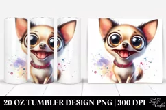 Crazy Looking Funny Chihuahua | 20 Oz Tumbler Product Image 1