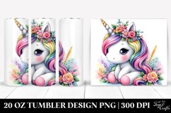 Cute Unicorn in Style | 20 Oz Tumbler Product Image 1