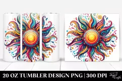 Whimsical Vibrant Sun | 20 Oz Tumbler Product Image 1