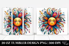 Whimsical Vibrant Sun | 20 Oz Tumbler Product Image 1