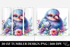 Vibrant Baby Pigeon Smiling Clipart Product Image 1