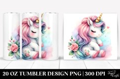 Cute Unicorn in Style | 20 Oz Tumbler Product Image 1