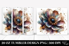 20 Oz Tumbler Sublimation | Material Anemone Splash Product Image 1