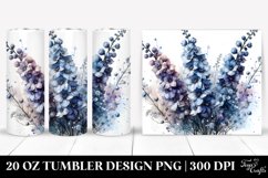 20 Oz Tumbler Sublimation | Material Delphinium Splash Product Image 1