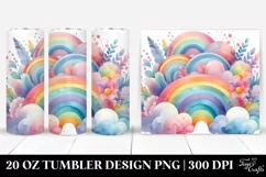 Colorful Pastel Rainbow | 20 Oz Tumbler Product Image 1