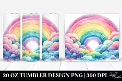Colorful Pastel Rainbow | 20 Oz Tumbler Product Image 1