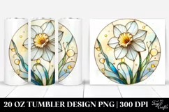 Stained Daffodil Golden Insertions 20 oz Tumbler Product Image 1