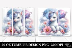 Pastel Baby Unicorn Tumbler 20 Oz Product Image 1