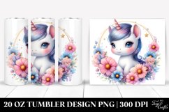 Pastel Baby Unicorn Tumbler 20 Oz Product Image 1