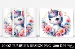 Pastel Baby Unicorn Tumbler 20 Oz Product Image 1