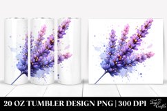 20 Oz Tumbler Sublimation | Material Lavender Splash Product Image 1