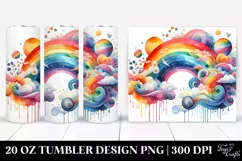 Colorful Pastel Rainbow | 20 oz Tumbler Product Image 1