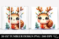 Expressive Snail with Enthusiastic Face 20 Oz Tumbler Product Image 1