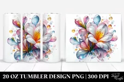 Abstract Pastel Shiny Freesia 20 Oz Tumbler Product Image 1