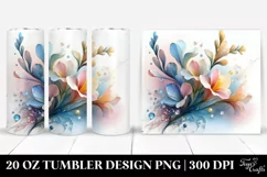 Abstract Pastel Shiny Freesia 20 Oz Tumbler Product Image 1