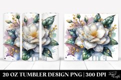 20 Oz Tumbler Sublimation | Material Gardenia Splash Product Image 1
