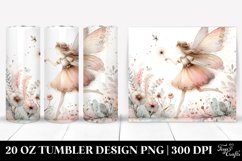 Whimsical Fairy Watercolor Clipart 20 Oz Tumbler Product Image 1