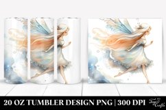 Whimsical Running Fairy, Transparent 20 Oz Tumbler Product Image 1