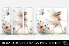 Washed Watercolor Fairy 20 Oz Tumbler Product Image 1