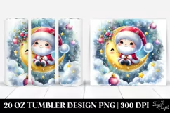 Vibrant Santa Moon | 20 oz Tumbler Product Image 1