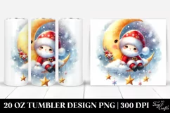 Vibrant Santa Moon | 20 oz Tumbler Product Image 1