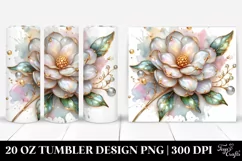 20 Oz Tumbler Sublimation | Material Gardenia Splash Product Image 1
