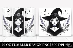 Smiling Gothic Witch Art | 20 oz Tumbler Product Image 1