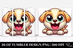 Cartoon Labrador Retriever Tumbler 20 Oz Product Image 1