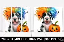 Vibrant Great Dane with Crazy Haircut 20 Oz Tumbler Product Image 1