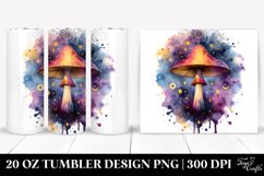 Magical Celestial Mushroom in Vibrant Colors, Transparent 20 Product Image 1