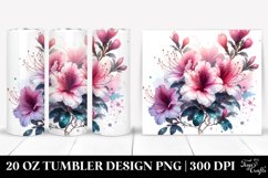 20 Oz Tumbler Sublimation | Glossy Azalea Metallic Material Product Image 1