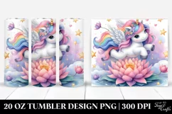 Magical Unicorn Dancing on Starbeam | 20 oz Tumbler Product Image 1