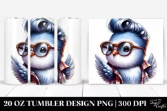 Funny Baby Dove Playing | 20 oz Tumbler Product Image 1