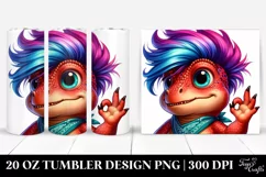 Revolted Dinosaur with OK Sign 20 Oz Tumbler Product Image 1