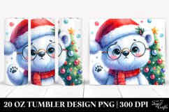 Colorful Polar Bear with Cool Haircut 20 Oz Tumbler Product Image 1