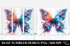 Colorful Ice Butterfly Tumbler Product Image 1